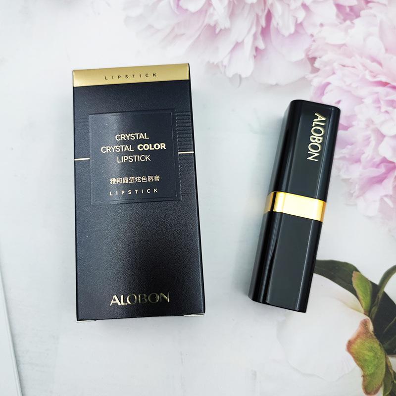 Yabang small black tube lipstick DS919 glittering and translucent lipstick-cinnabar red cosmetics makeup lipstick wholesale generation