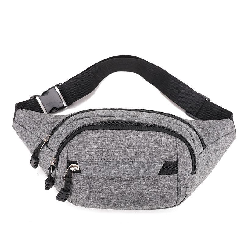 New Men's waist bag mobile phone bag Oxford cloth waist bag outdoor sports running mobile phone bag multifunctional riding satchel