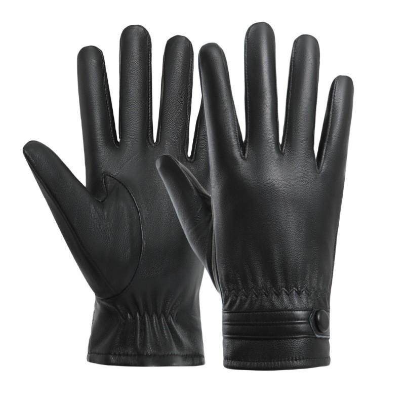 Winter Sheepskin Plus Velvet Warm Gloves for Men and Women, Cycling, Outdoor Driving, Motorcycle Gloves Wholesale