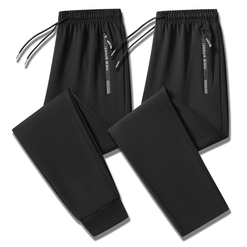 2025 Men's New Spring and Autumn Straight Loose Sports Sweatpants Simple Versatile Casual Pants Plus Size Men's Pants
