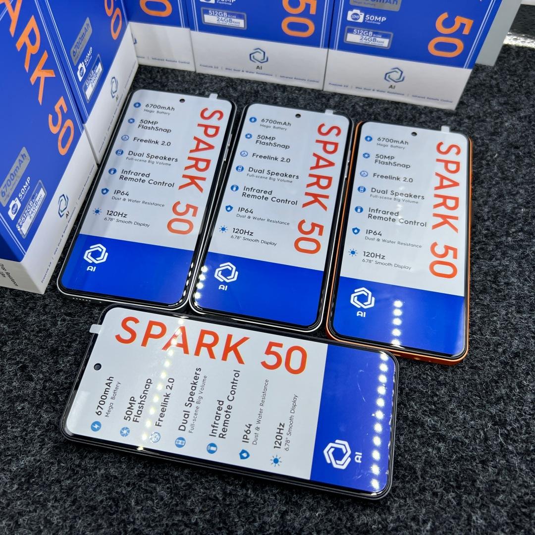 Cross-Border Export Smartphone Spark50 24+512 International Hd Android Smartphone Wholesale