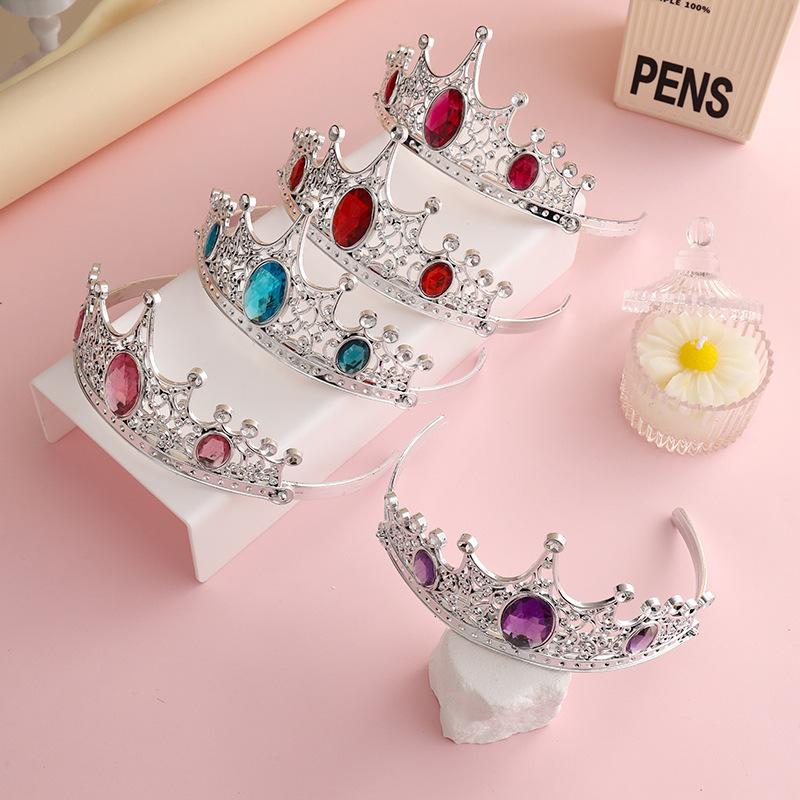 Manufacturer's Ready-Made Korean Style Children's Headwear Crown Sweet Princess Little Girl Dress up Crown Headband Accessories Women's Jewelry