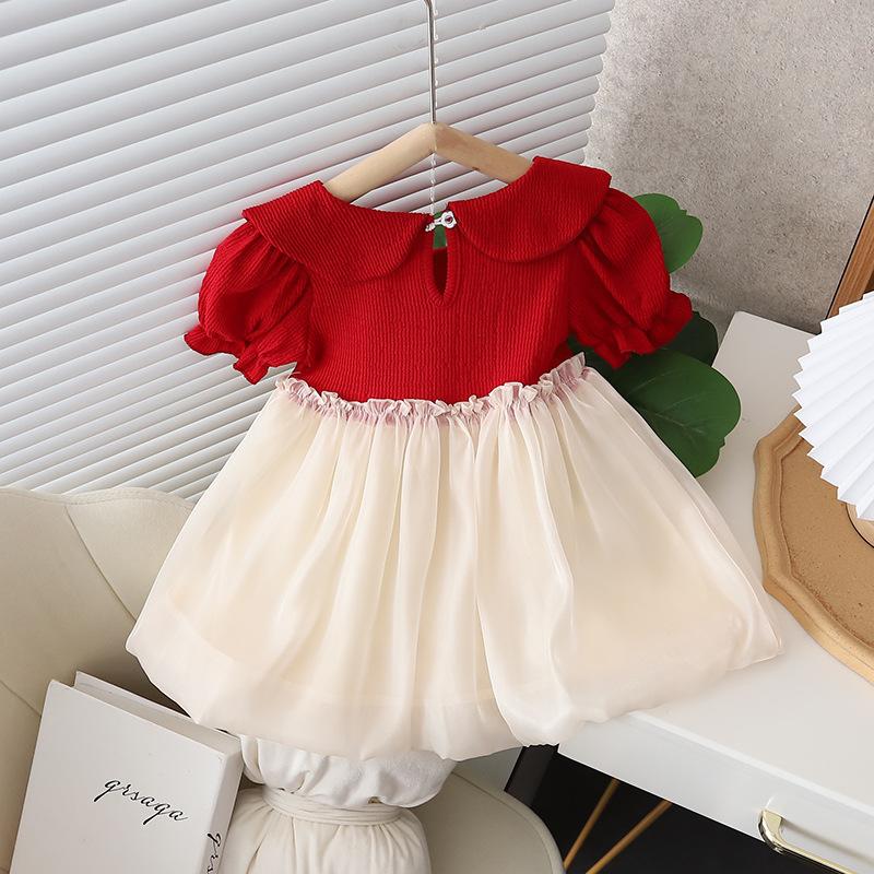 Girl's Baby Dress 0-1-2-4 Years Old Girl's Summer Dress Princess Dress Children's New Style One Piece