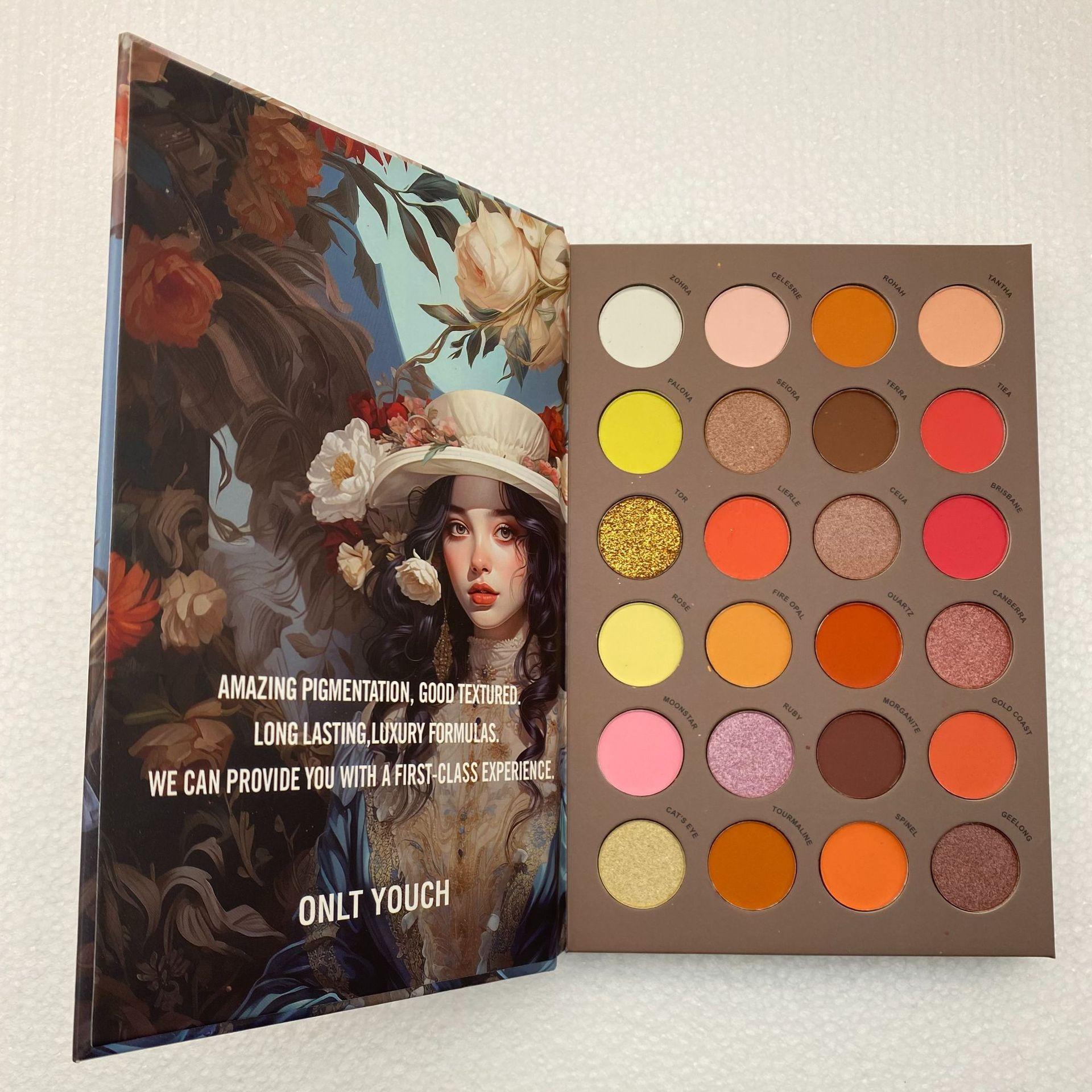 BOOK Makeup Palette Stage Makeup Cross-Border Book-Shaped Eyeshadow Makeup Highlighter Blush Set Long-Lasting Eyeshadow Palette