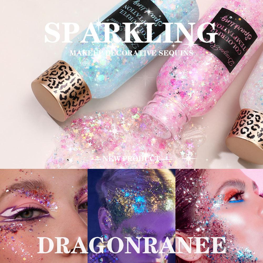 Dragonranee Cross-Border Specializes in Glitter Gel Eyeshadow, Sparkling Pearlescent Highlighter Makeup, and Children's Stage Makeup