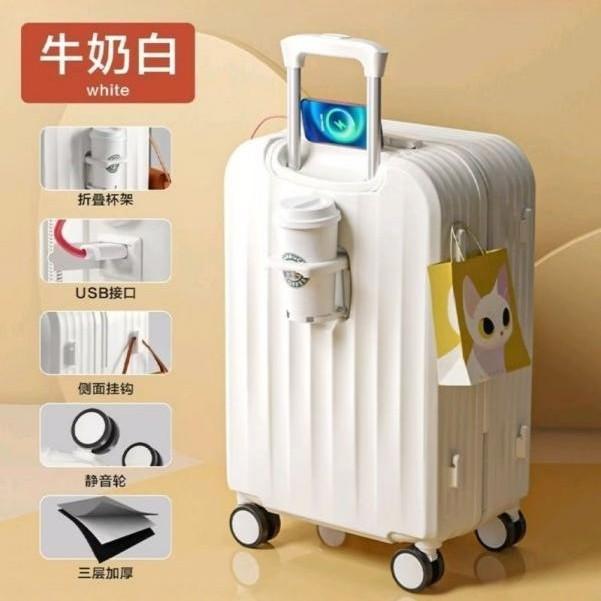Travel suitcase, small 20-inch rolling suitcase with universal wheels, 24-inch suitcase for male students, large-capacity suitcase with a combination lock, carry-on suitcase, factory direct