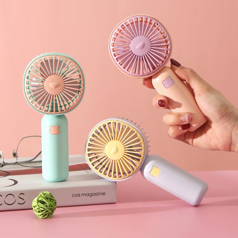 New Summer Cool Free Handheld Fan Mini USB Charging Portable Desktop Small Electric Fan
