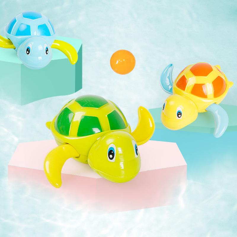 Children's Bathing and Playing in the Water Cool Swimming Turtle Toy Kidsren's Baby Wind-Up Bathroom Swimming Turtle Toy