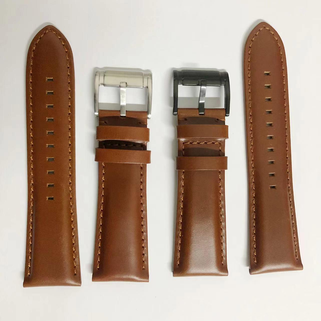 Suitable for FOSSIL FOSSIL imported Italian oil leather, vintage soft cowhide leather watch strap 26mm