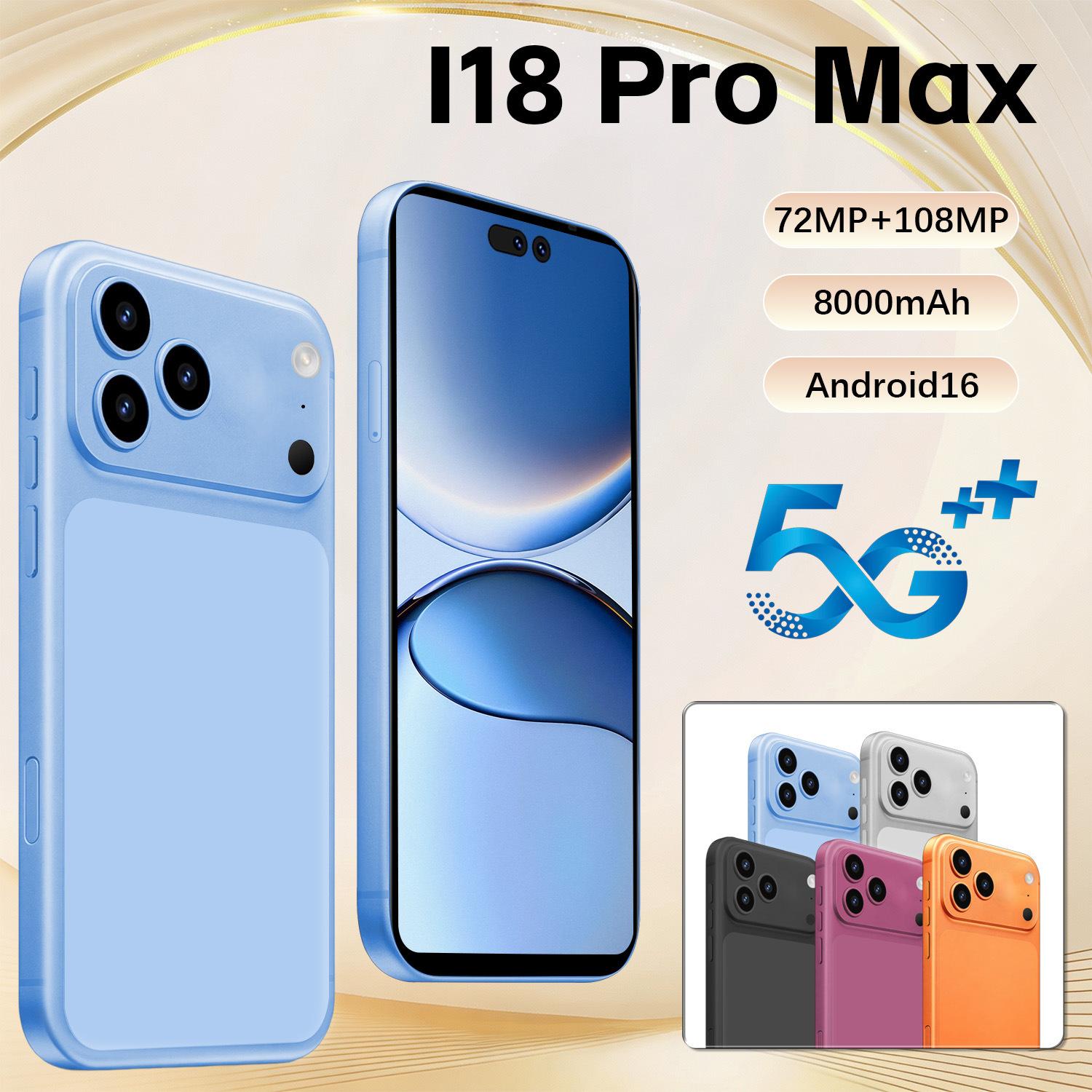AliExpress specializes in cross-border i18 Pro Max Android 7.3inch large-screen smart foreign trade mobile phones from the source manufacturer