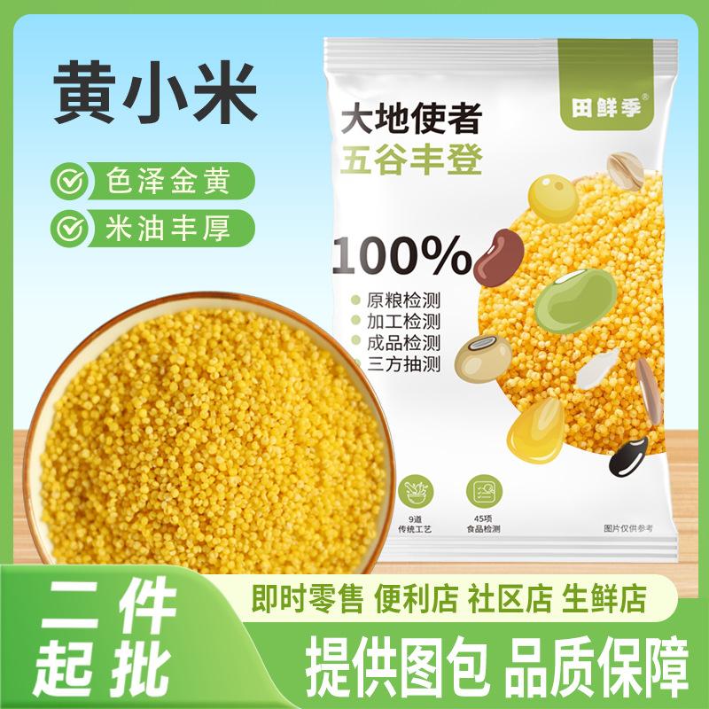 Yellow Millet New Crop 500g Small Yellow Millet Baby Millet Thick Porridge Postpartum Millet Family Nutritional Supplement Millet Porridge Wholesale