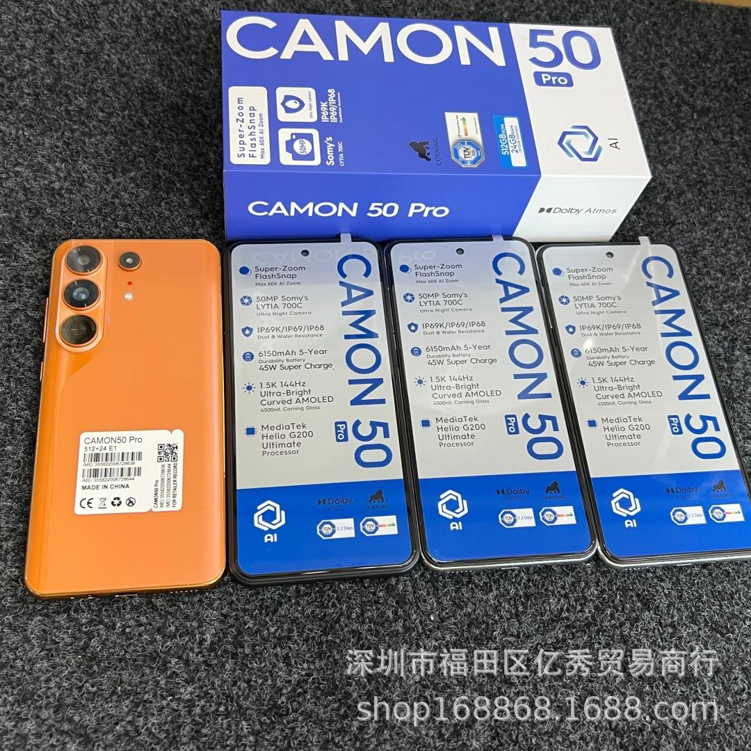 Export Smartphone Camon50 Pro 6.8 24+512 Cross-Border Ready-Stock Smartphone Wholesale