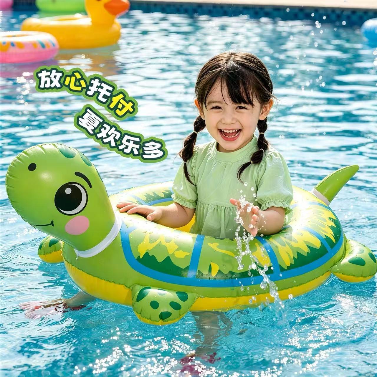 New Summer Children's Swimming Ring Water Toy Baby Swimming Seat Animal Style Inflatable Float Ring Wholesale