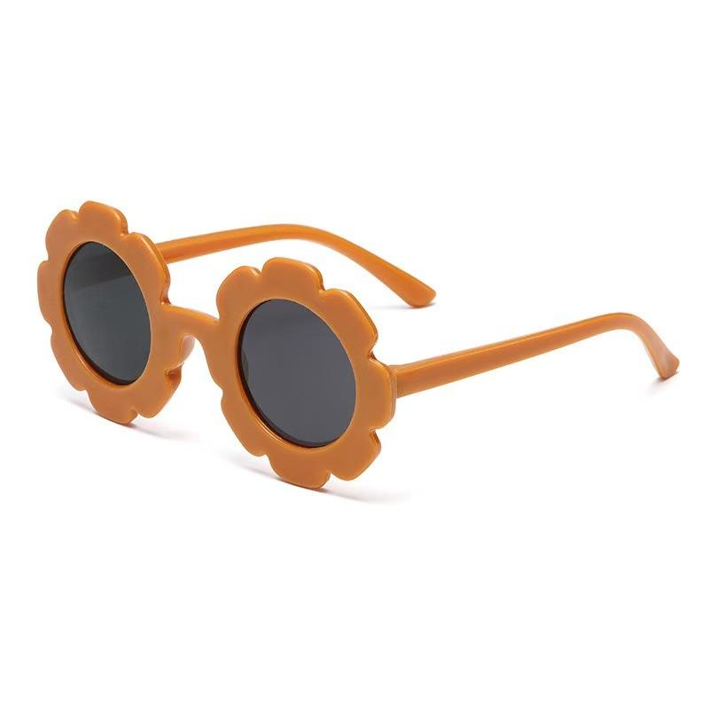 Children's Sunglasses Cute Sun Flower Baby Decorative Glasses Wholesale Outdoor Sun Protection Playful Street Style Sunglasses