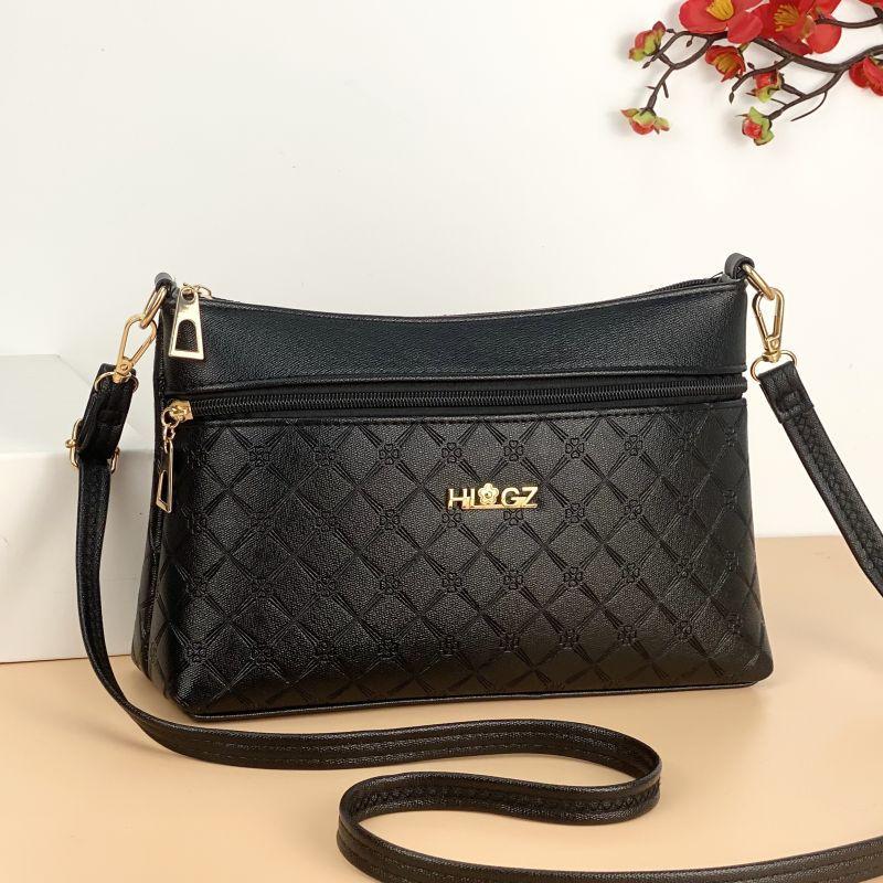 Guangzhou's New Large Size Can Hold Umbrella Women's Bag Soft Leather Mother Bag Crossbody Embossed Shoulder Bag Stall Live Broadcast Bag