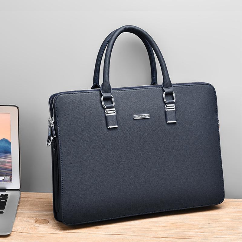 Men's Bags, Business Handbags, Shoulder Crossbody Bags, Document Computer Bags, Business Trip Office Bags, Double Zipper Briefcases