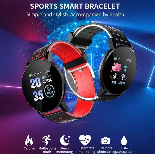 119plus smart watch bracelet watch heart rate blood pressure cross-border foreign trade in stock sports 119PIus watch