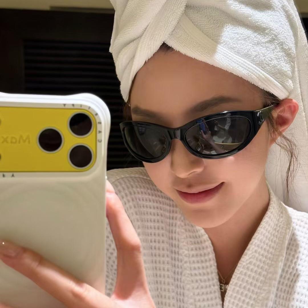 2026 New Model Jennie-Style Headband Sunglasses for Women, William Chan Chanel-Inspired Y2K Futuristic High-End Sunglasses