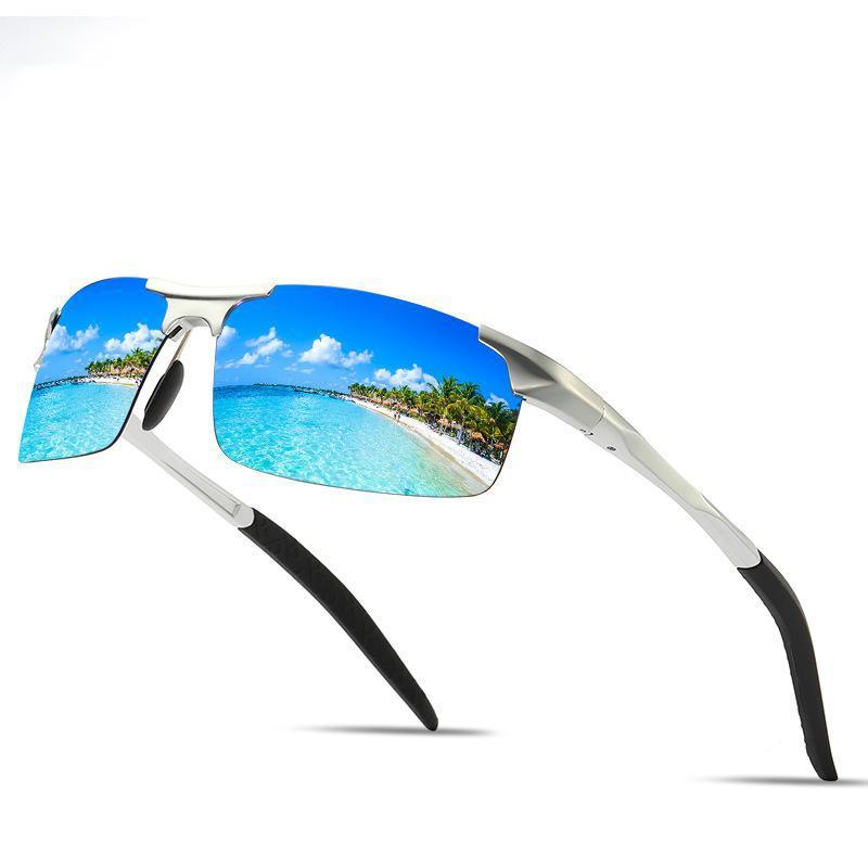 Aluminum Magnesium Polarized Sunglasses 8177 Dust-proof Glasses Sports Glasses Riding Glasses Driving Glasses Outdoor Fishing