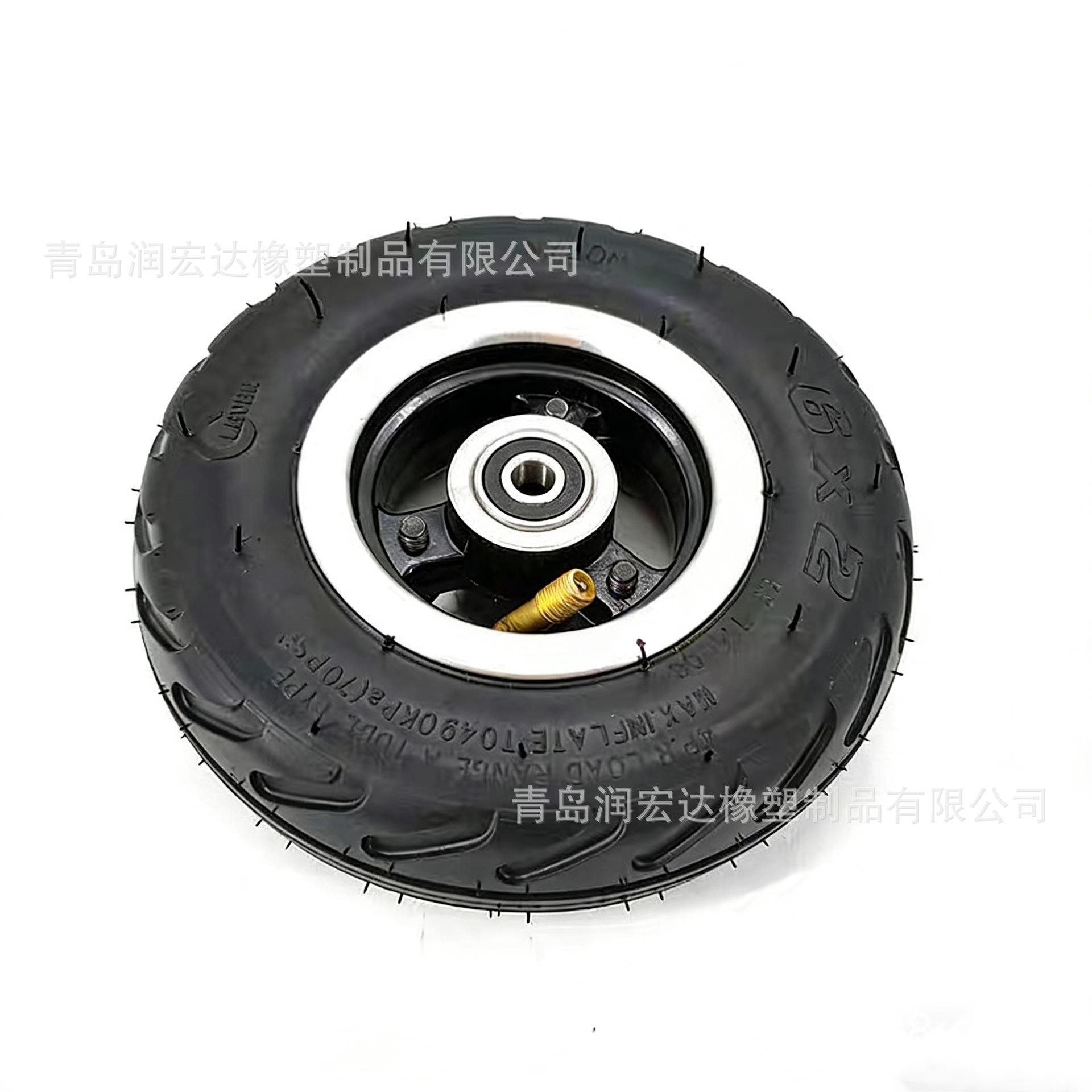 6×2 6inch Electric Vehicle Inflatable Tire, Fast Wheel Scooter Tire, No-Inflatable Tire