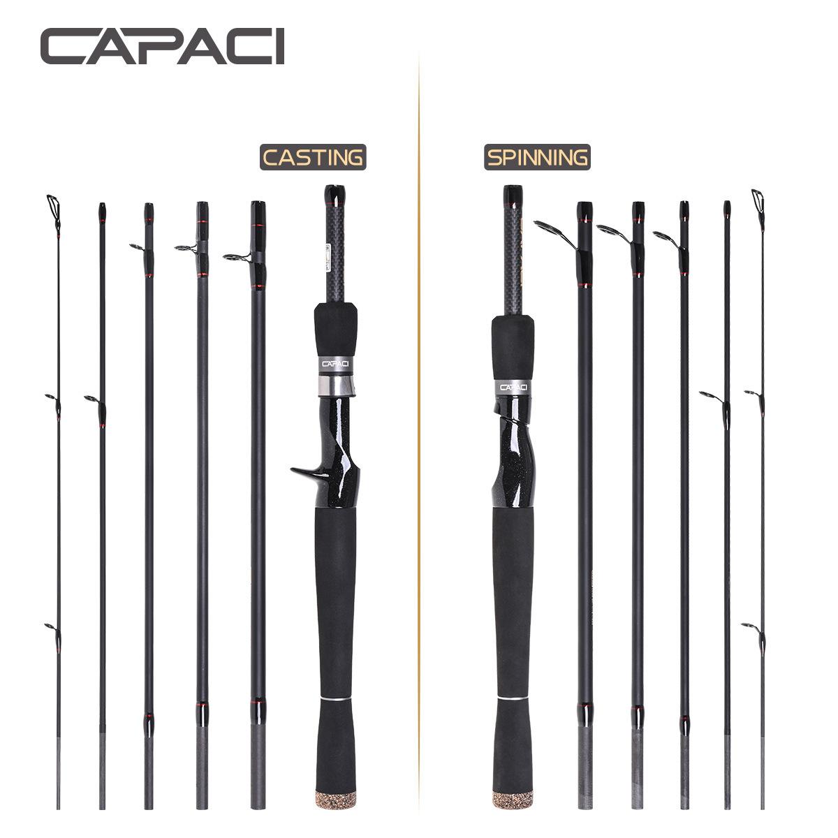 28040 Capaci [Multi-Section Ultra-Short Sub-Pole] 2.1/ 2.4m m Straight Gun Handle Bass Sea Fishing Rod 67