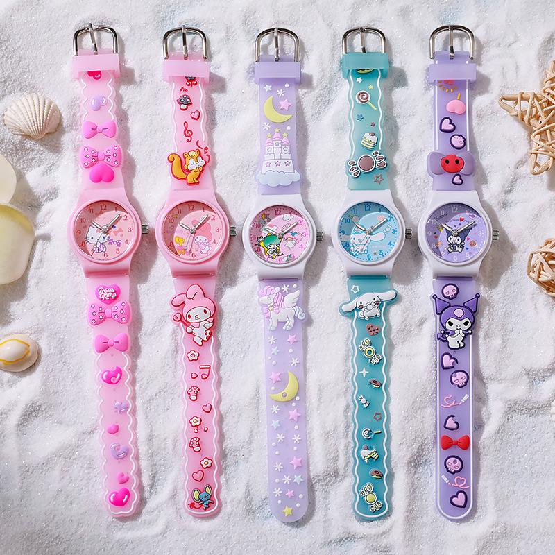 New Cute Cartoon Children's Watch Jelly Primary School Student Watch Quartz Watch Boy Girl Gift