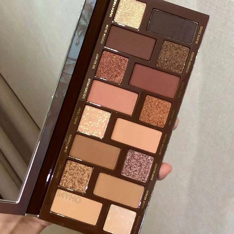 Myho California Sunset 16-Color Eye Shadow Palette Natural Beauty Eye Shadow Pearlescent Matte Ins Popular Same Style Eye Shadow Palette