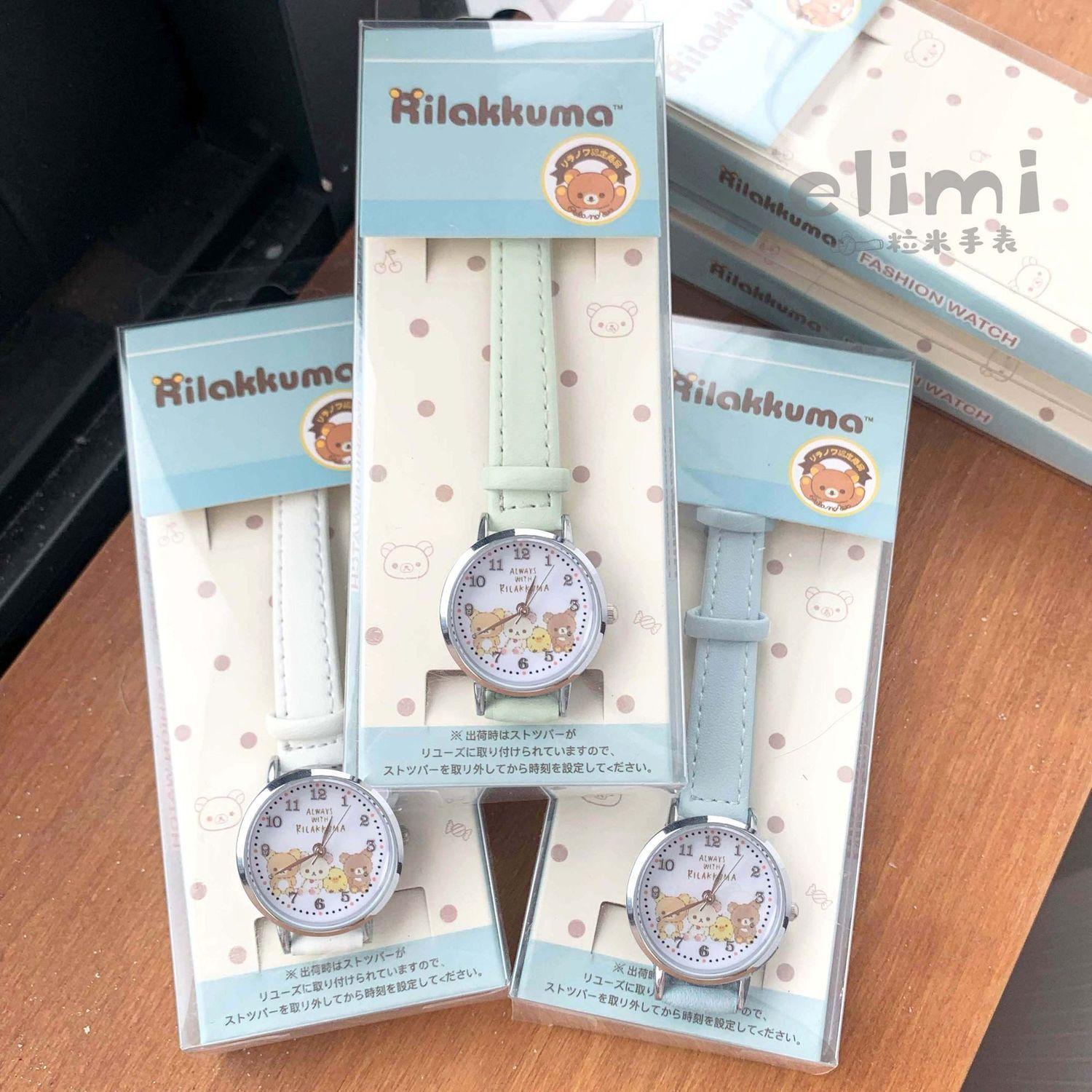 Cross-Border Spot Wholesale Cartoon Rilakkuma Watch for Students, Junior High School Girls, High-Looking Belt Watch, Women's Popular Model