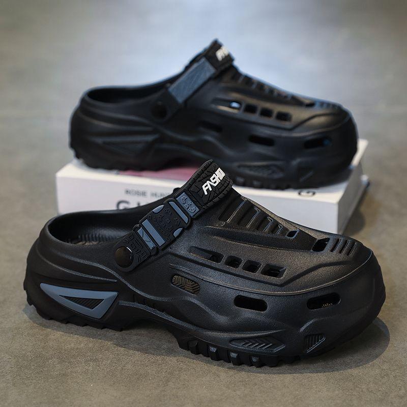 Men's Summer Breathable Non-Slip Odor-Resistant Clogs with a Soft Cushioning Feel, Suitable for Driving, Outdoor Sports, and Leisure
