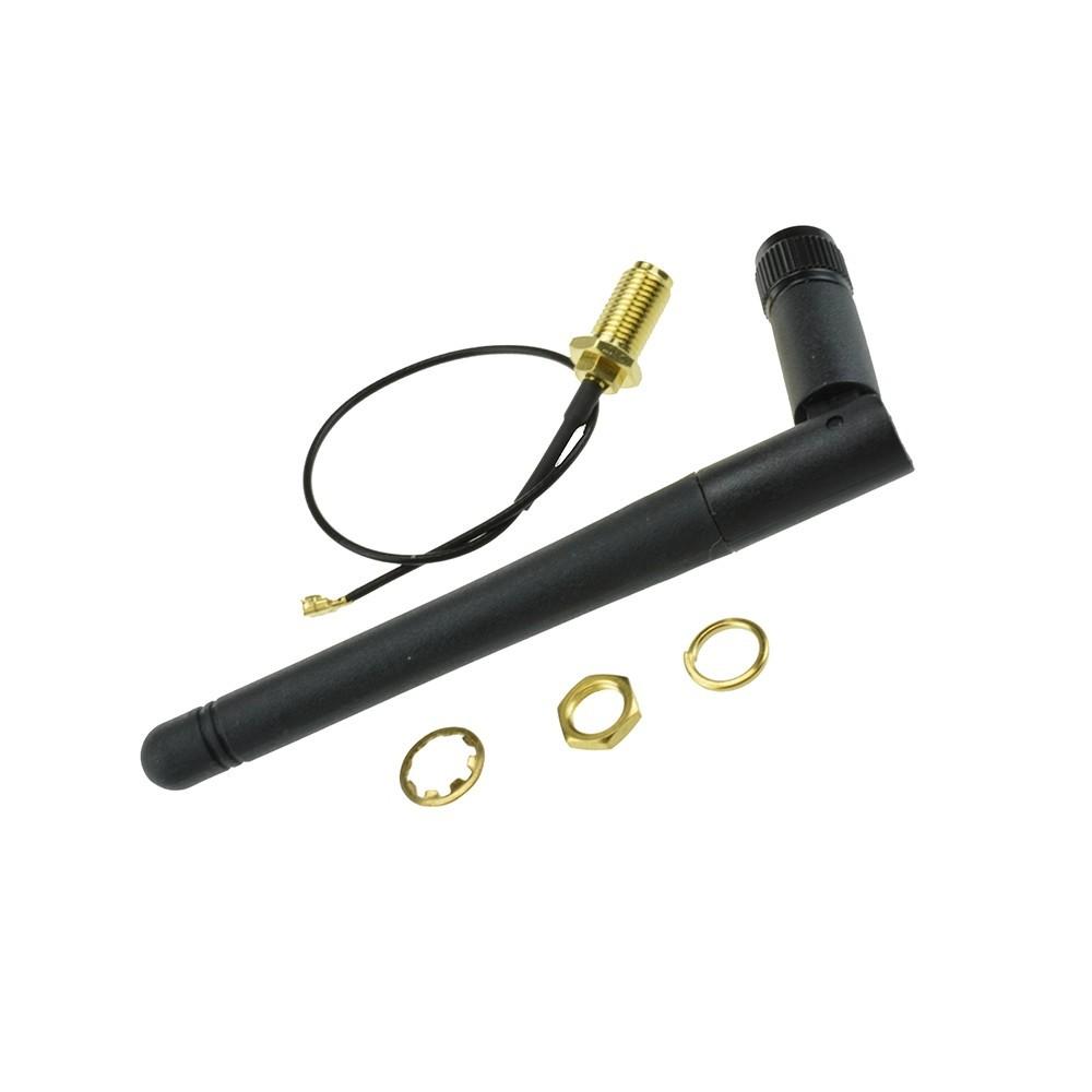 2.4g Wifi Module with Ipex to Sma Female External Antenna Adapter, with Sma Male Antenna
