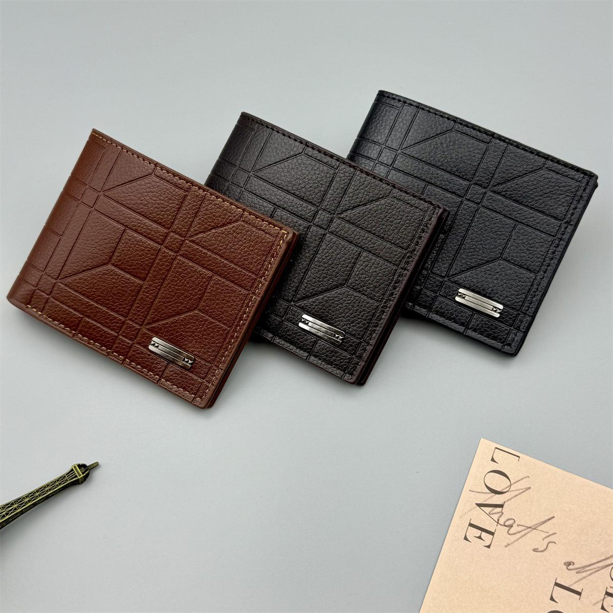 Cross-Border Hot-Selling Wallet Men's Korean Fashion Simple Large-Capacity Foreign Trade Wallet Amazon Hot-Selling Factory Direct Supply