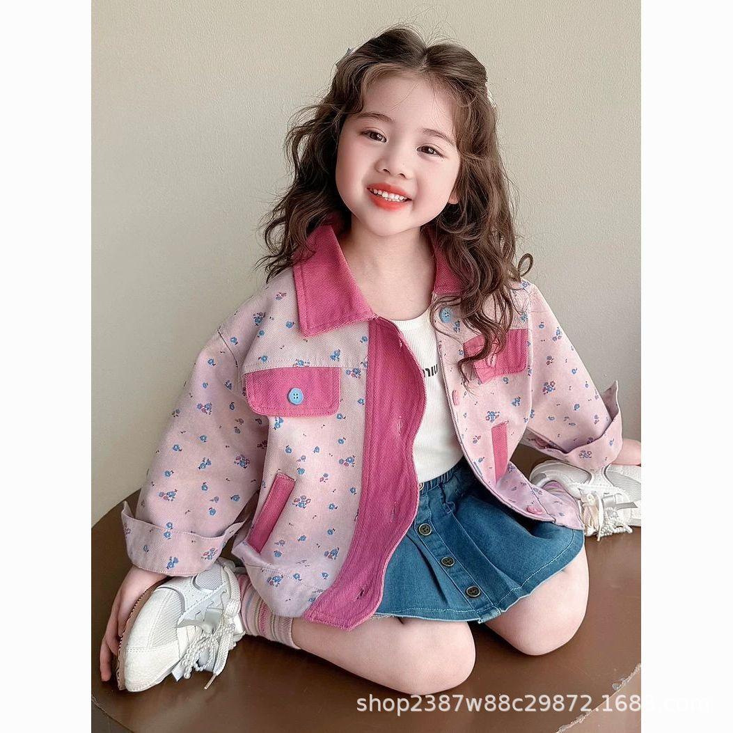 Girls' Stylish Jacket Spring 2026 New Korean Style Casual Top for Children Cute Baby Spring and Autumn Fashionable Jacket