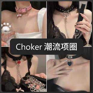 Pure Desire series ~ bone hot girl sweet cool necklace choker Internet celebrity necklace collar clavicle chain necklace female m suit