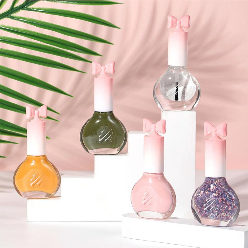 2025 New Bk Nail Polish No-Bake Oily Quick-Drying Non-Tearable Nude Color Long-Lasting Waterproof Cross-Border Nail Polish Wholesale