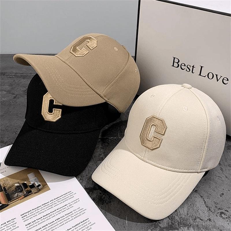 Hard Top Baseball Cap Men's 2024 Spring and Summer New Fashion Brand C Letter Couple's Cap Women's Sunshade Youth Cap