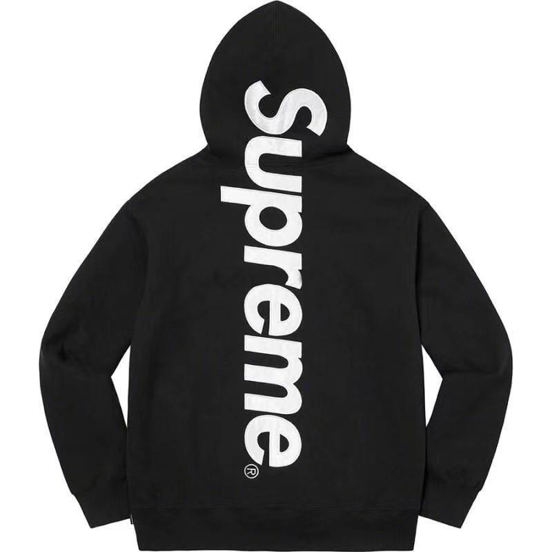 Original Large Letter Sup Patch Logo Print Unisex Heavyweight Hoodie Set 400g Heavyweight