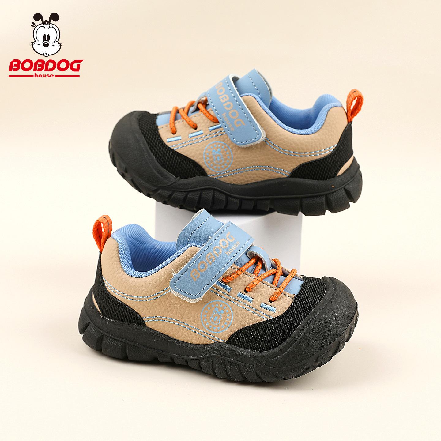 Babu Dou baby shoes, new autumn color-blocking sneakers for boys and girls, non-slip toddler shoes, lightweight casual shoes