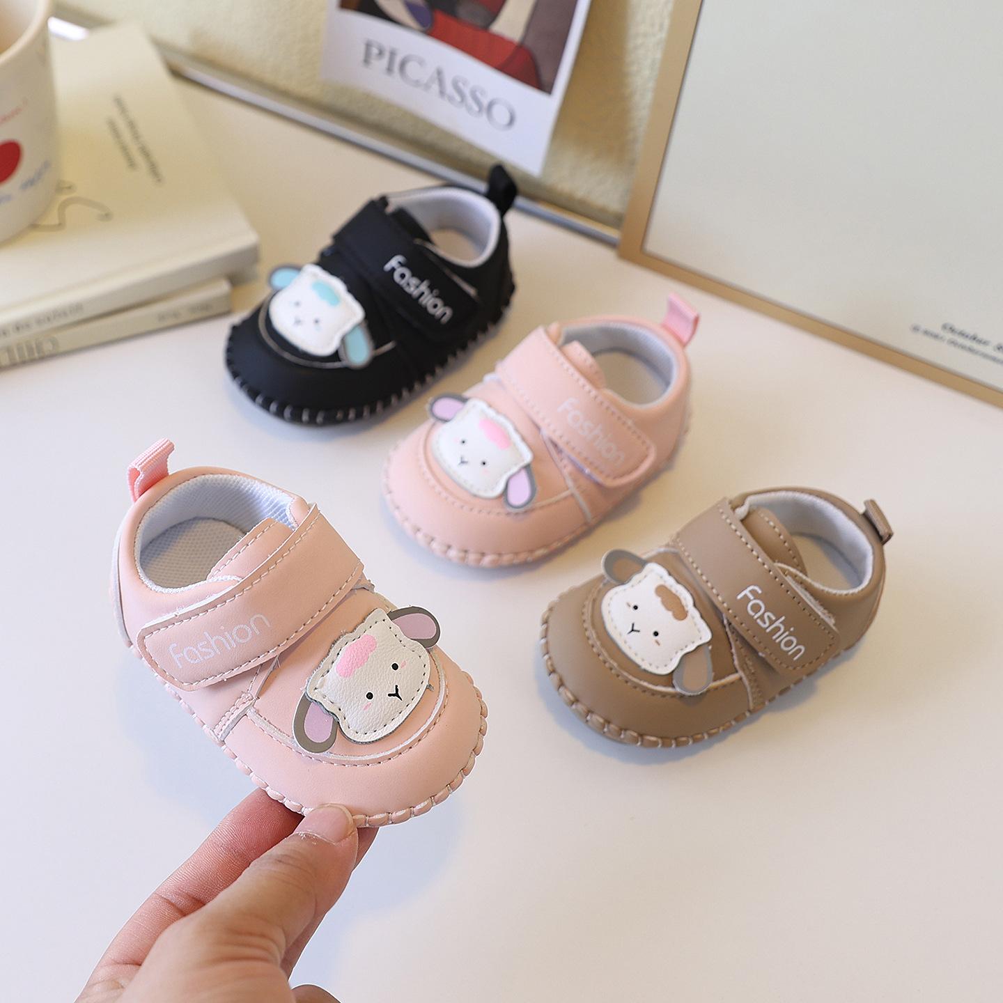 Dropshipping Spring and Autumn New Style Baby Shoes for Boys and Girls 0-1.5 Years Old Newborn Infant Shoes Soft Sole Cartoon Walking Shoes 2