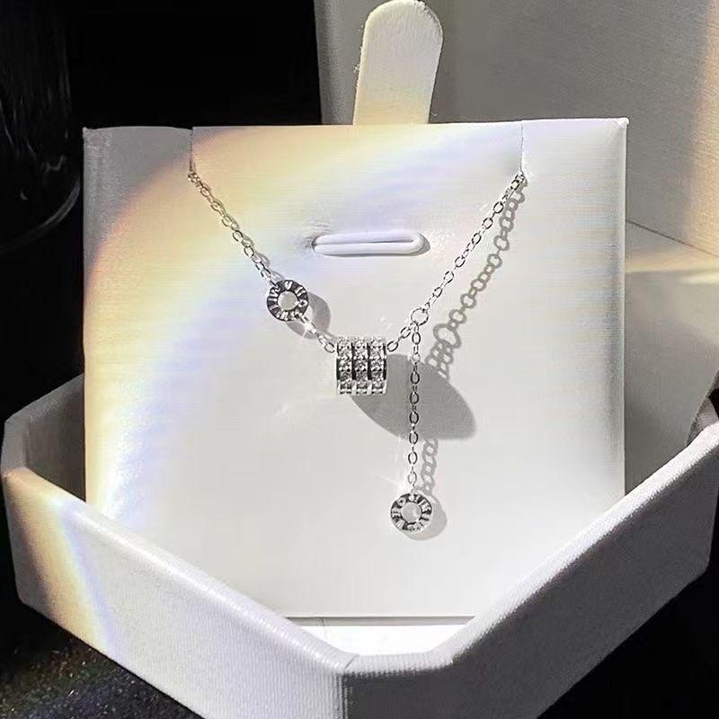 Slim Waist Tassel Necklace for Women, Light Luxury Niche Design Clavicle Chain, Fashionable Versatile Exquisite Accessory