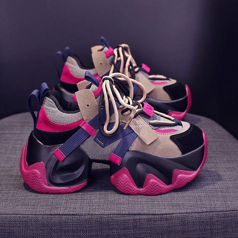 Trendy Shoes for 2026: New Women's Dad Shoes, Popular Spring and Autumn Models, Thick-Soled Height-Increasing Casual Sports Lightweight Women's Shoes
