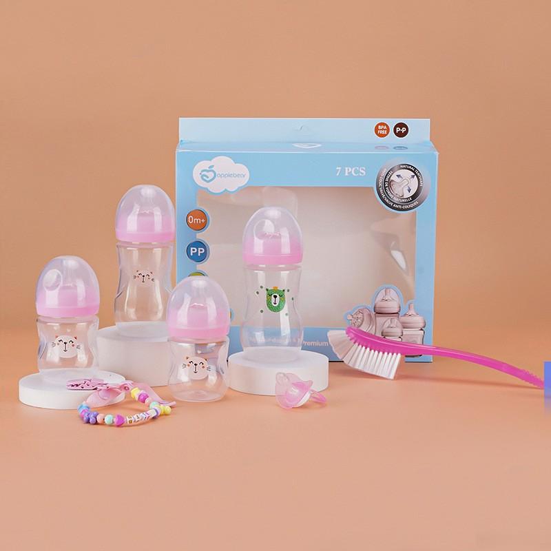 Cross-Border Newborn Feeding Bottle Set, Food-Grade Pp Material, Anti-Fall Drinking Water Bottle, Maternal and Infant Supplies