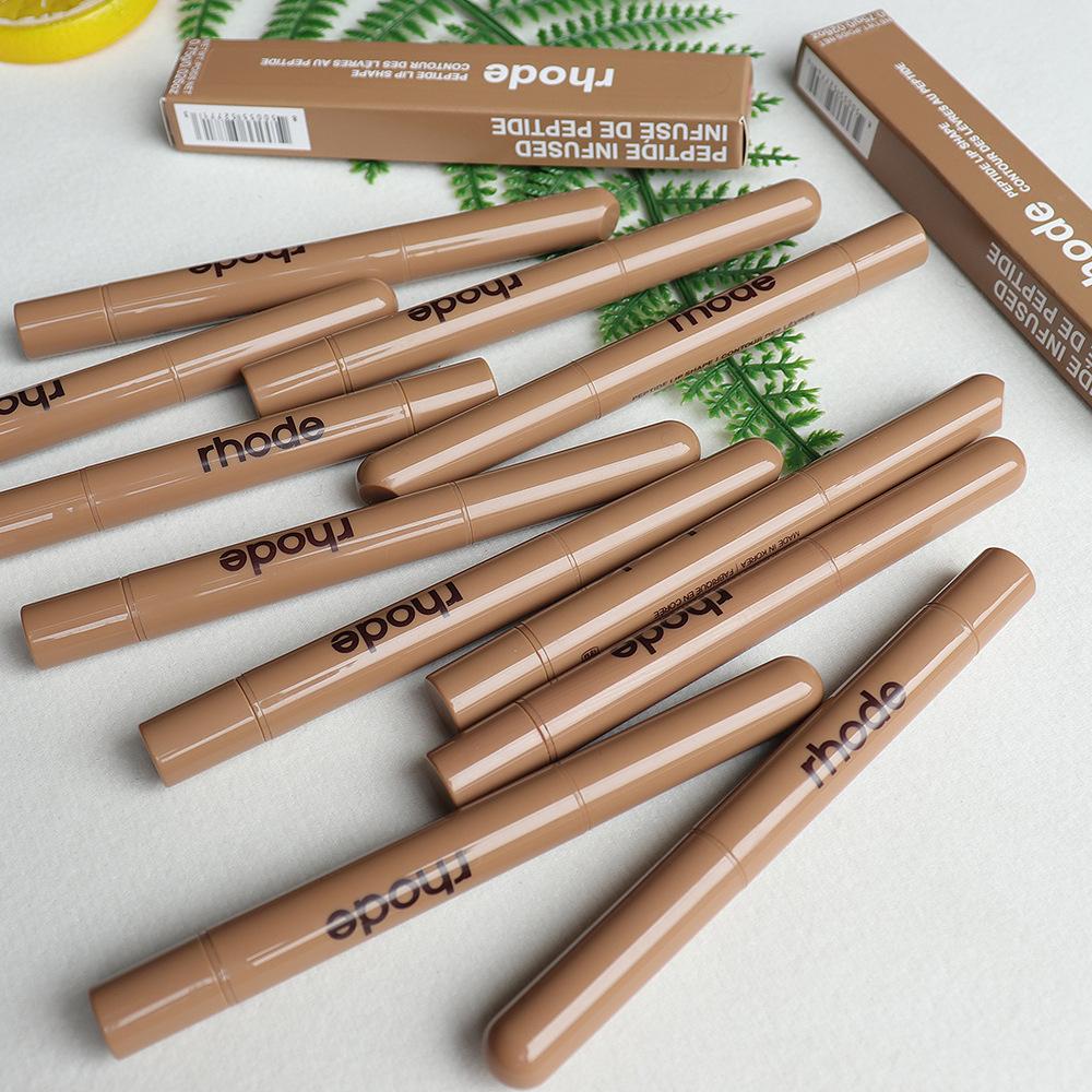 Cross-Border Polypeptide Rhode Lip Liner Hailey Lip Liner Waterproof and Sweat-Proof Lip Pencil Nude Color Lipstick