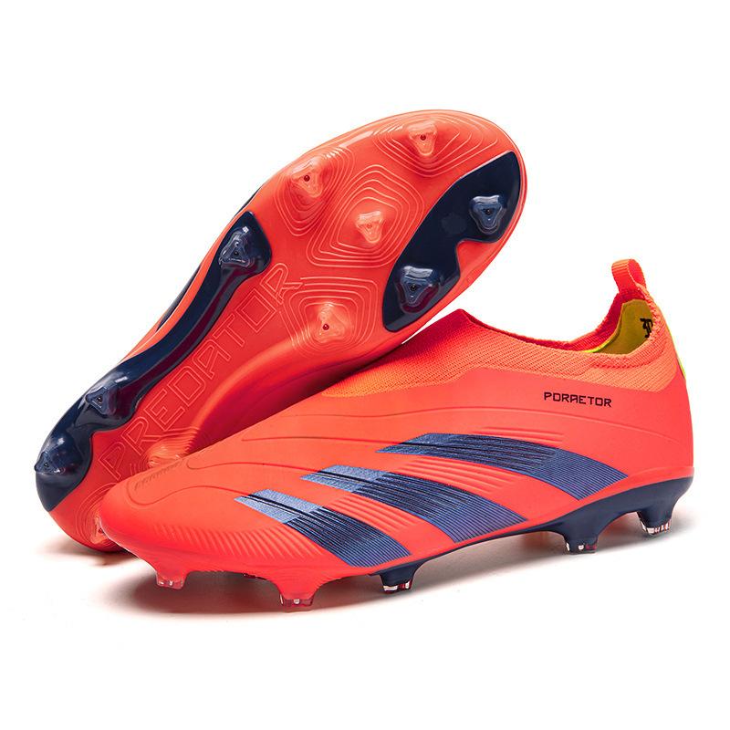 Men's Youth Soccer Shoes with Spikes for Cross-Border Shipping, Seamless Low-Top Sports Shoes from Putian, Training Long Spikes, Flyknit