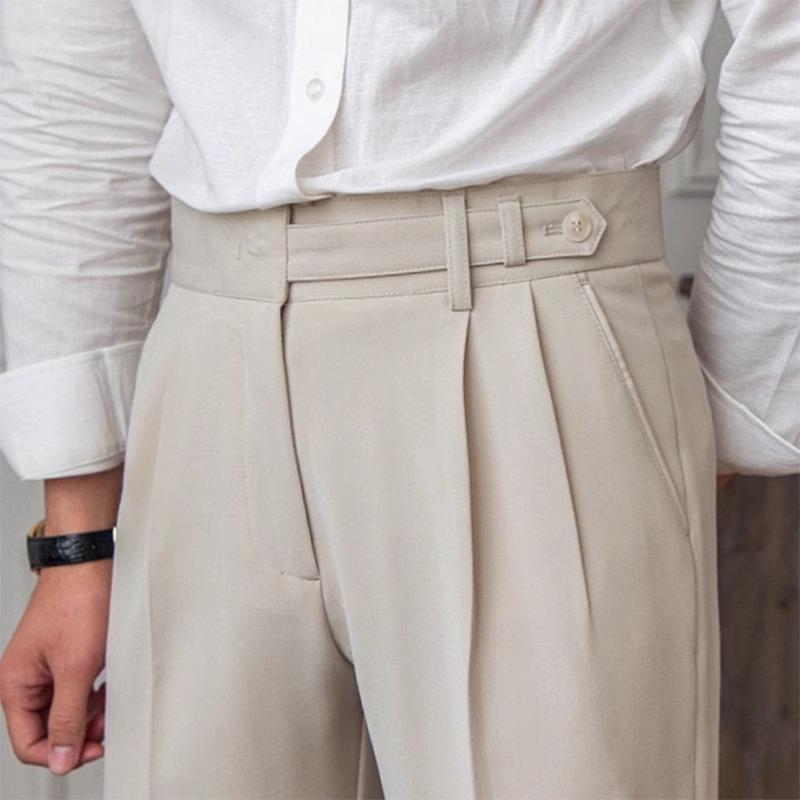 Spring and Autumn Korean Style Casual Pants Men's Commuter Anti-Wrinkle Men's Vintage Naples Niche Trendy All-match Long Pants
