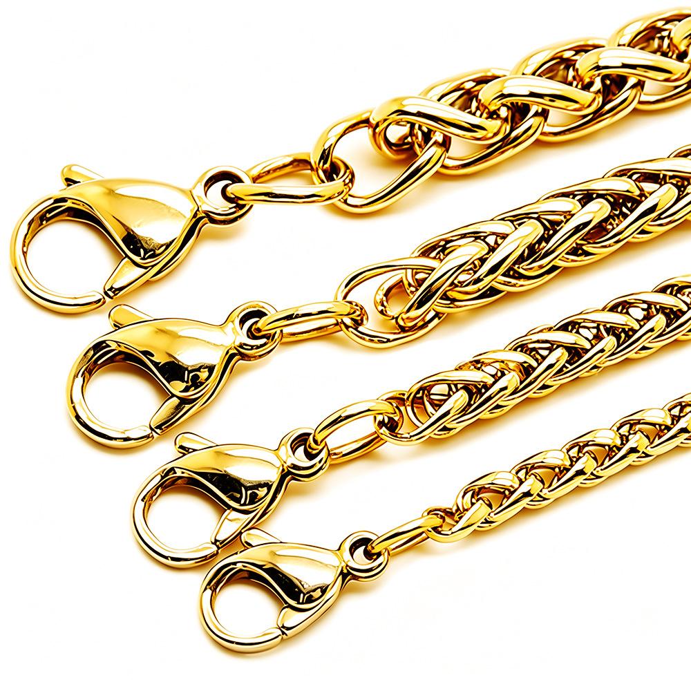 Dragon Bone Chain Necklace, Non-Fading, Hip-Hop Style, Korean Version, Clavicle Chain, Couple Hip-Hop Necklace, Sweater Chain, Accessory Bracelet