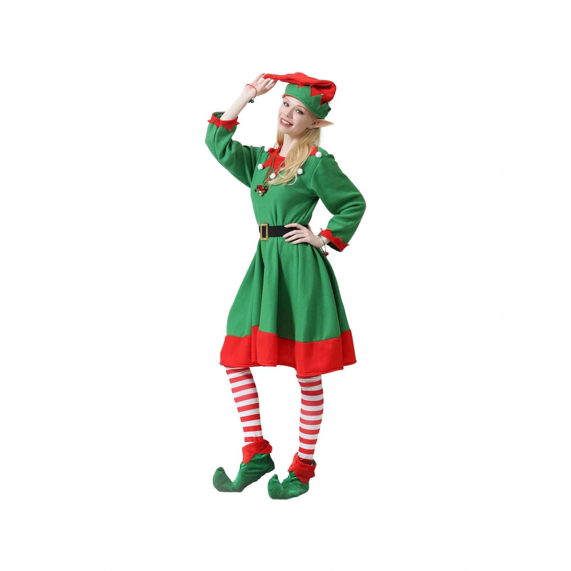 Halloween Women's Christmas Elf Costume Party Christmas Elf Accessories Women's Christmas Cosplay Costume