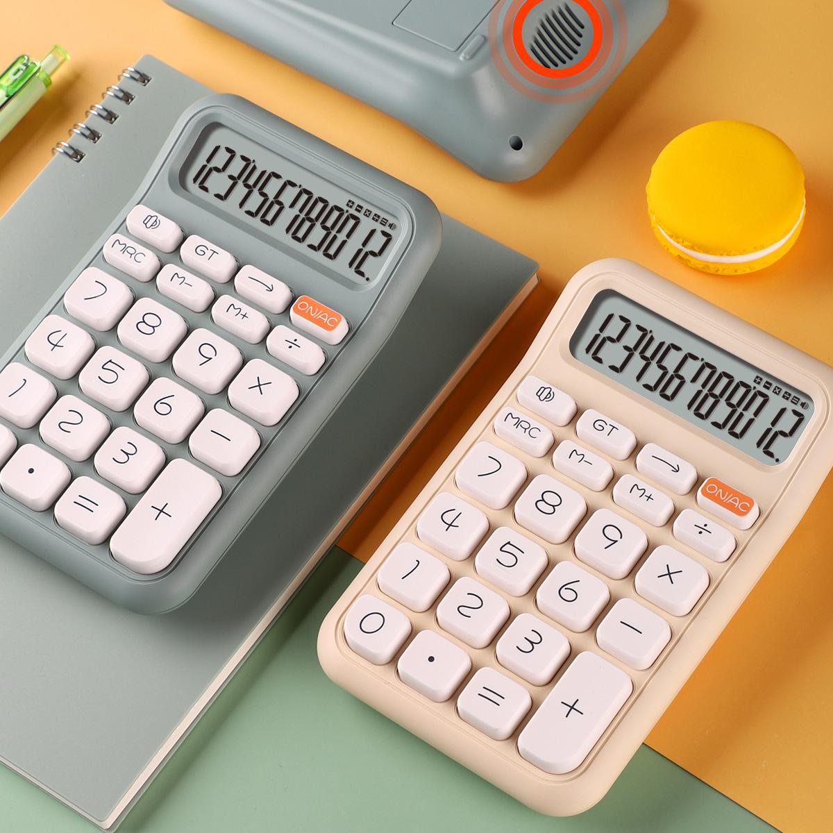 Mini Voice Calculator with High Aesthetic Appeal, Wholesale Dopamine Color Series Calculator for Students and Financial Accounting Use