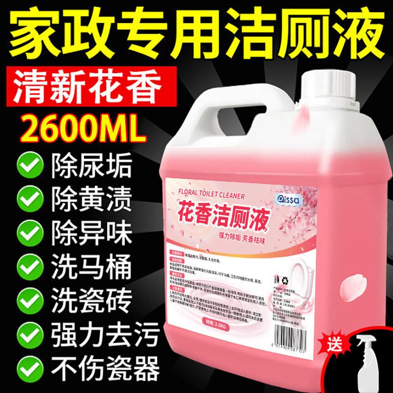 Toilet Cleaner Powerful Descaling and Deodorizing Liquid, Fresh-Scented, for Cleaning Toilets and Removing Stains, Strong Stain Removal, Removes Yellow Stains