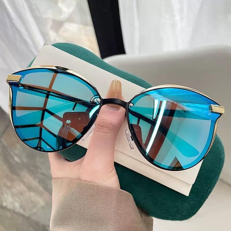 European and American vintage cat-eye women's sunglasses, popular on Xiaohongshu, Douyin, and Instagram, UV protection eyewear