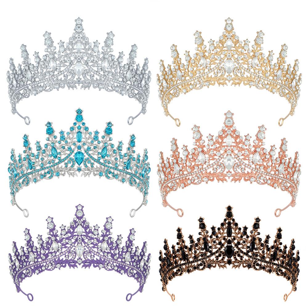 New Luxury Bridal Crown Hairband Wedding Dress Accessories Elegant Crystal Bridal Crown Hair Accessories